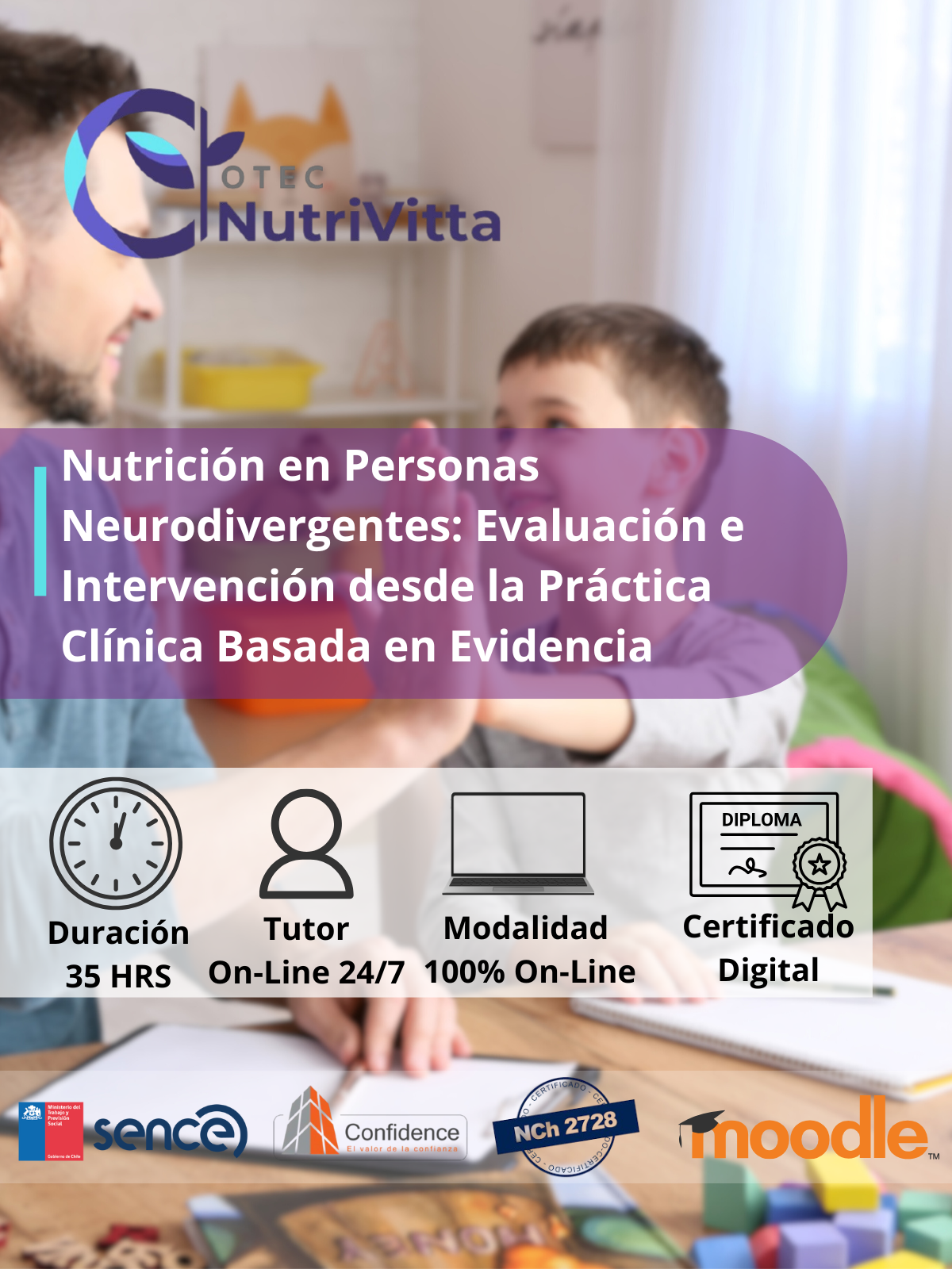 NUEVO Curso Nutrición en Personas Neurodivergentes: Evaluación e Intervención desde la Práctica Clínica Basada en Evidencia